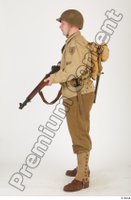 U.S.Army uniform World War II. ver.2 army poses with gun soldier standing whole body 0019.jpg